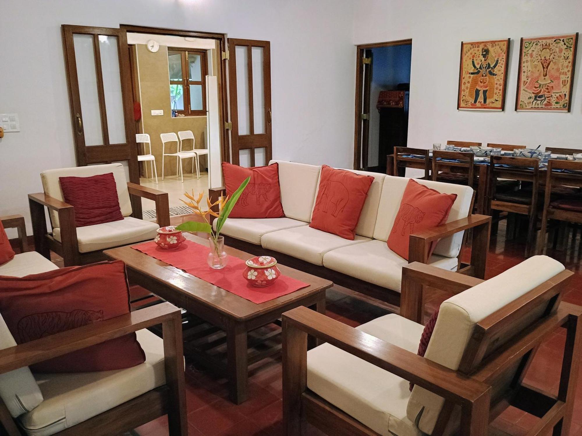 Banyan House - Luxurious 4 Bedroom Villa On One Acre, Near The Beach Nagaon  Exteriér fotografie